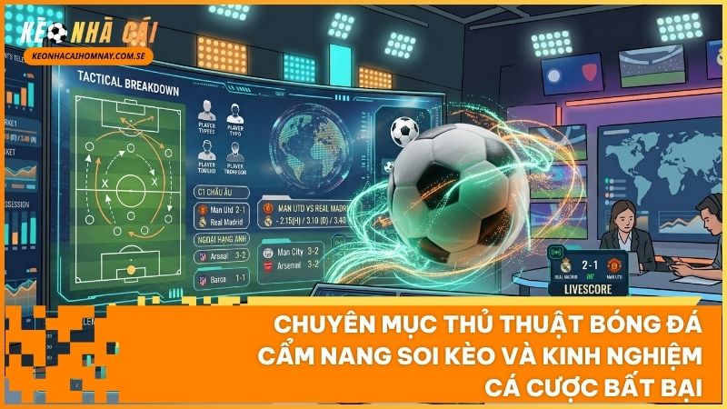 Chuyên mục Thủ Thuật Bóng Đá là cẩm nang phân tích số học và chiến thuật cá cược thực chiến hàng đầu
