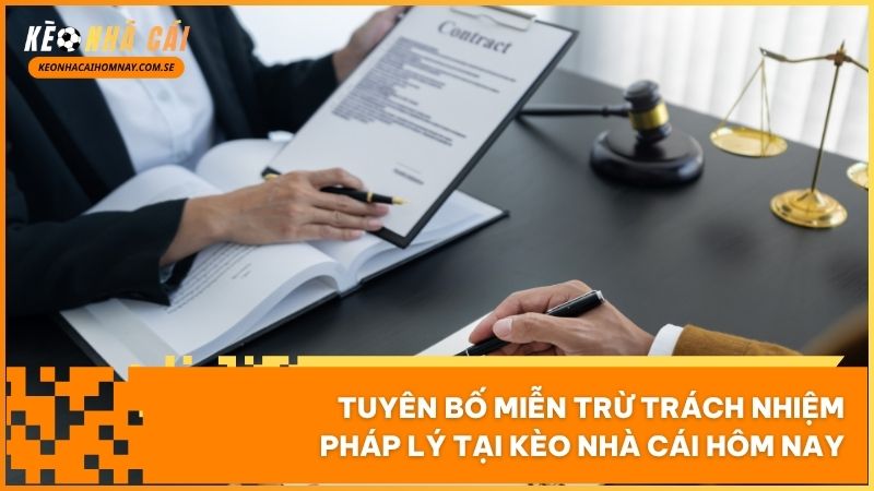 Văn bản miễn trừ trách nhiệm xác định rõ giới hạn pháp lý và quyền tự quyết tài chính của độc giả